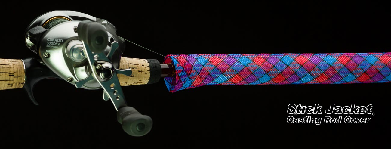 Stick Jacket Fishing Rod Cover (Rattlesnake Camo, Casting)